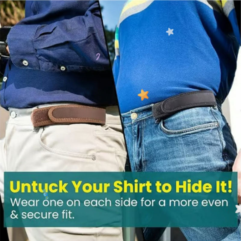 Portable Buckleless Belt for Comfortable and Adjustable Fit