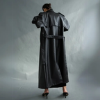 Classic Noir Trench Coat