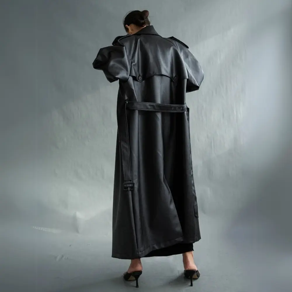 Classic Noir Trench Coat