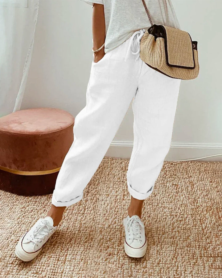Women's Casual & Elegant Waistband Trousers-MODAUTLET