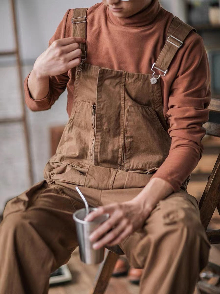 Men's Casual Denim Overalls