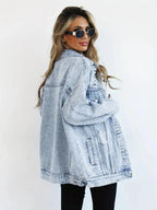 Oversized Denim Jacket Women – Olivia Trendy Jacket