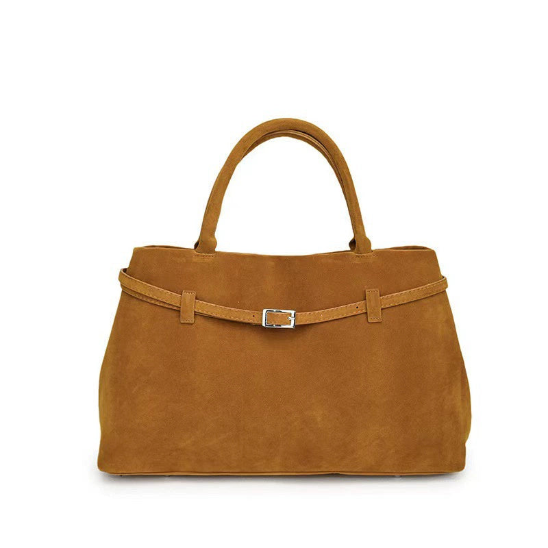 Versatile Suede Tote Bag for Everyday Use and Travel-MODAUTLET