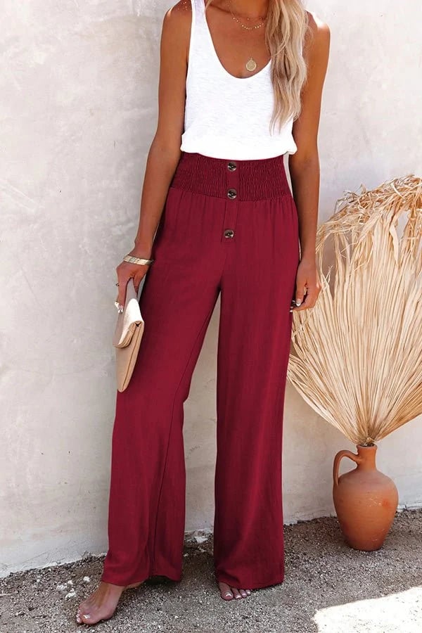 Women's Comfortable High-Waisted Trousers-MODAUTLET