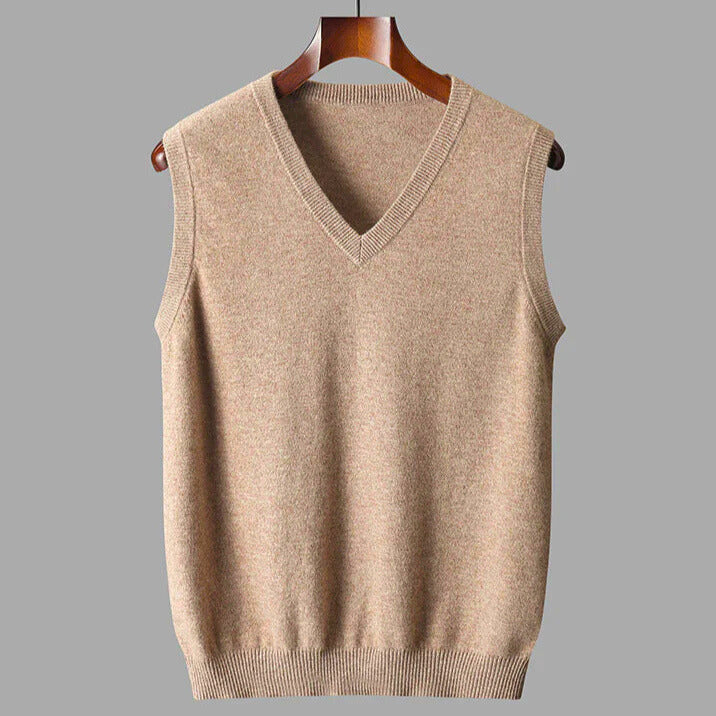 Men's Cashmere Sweater - Luxurious Softness and Style Camel