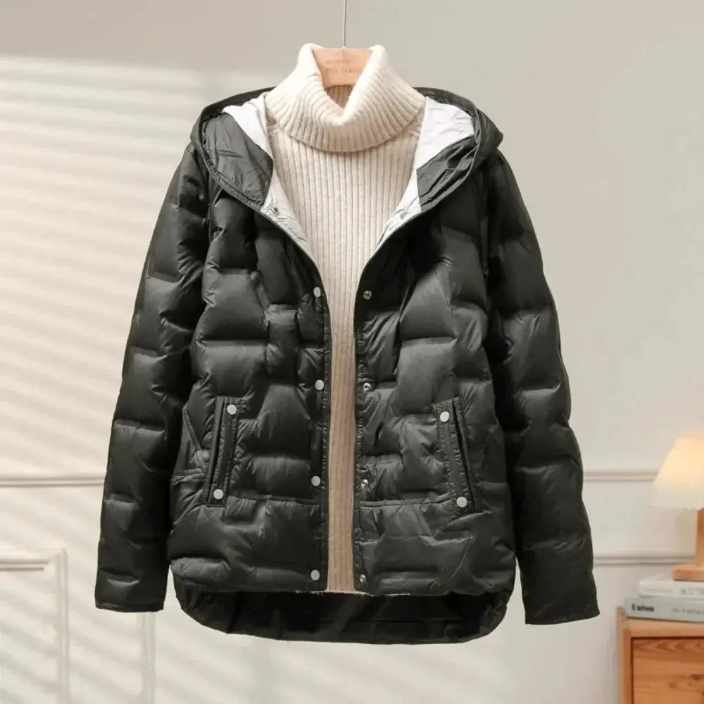 Women's Down Puffer Jacket Black