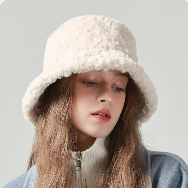 Warm Lambswool Fisherman Hat for Women - Stylish Winter Accessory