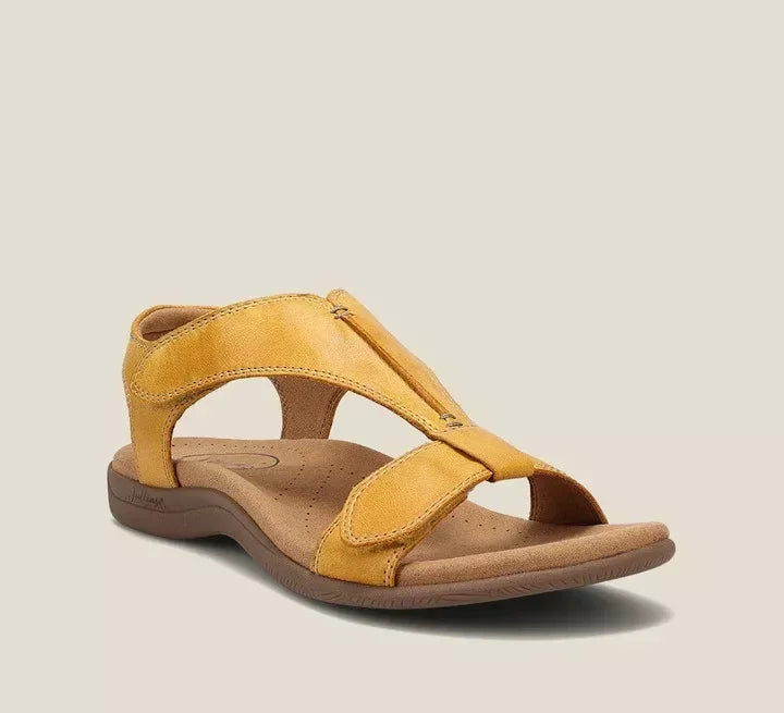 Women's Elegant Orthopedic Sandals - Comfortable and Stylish Yellow
