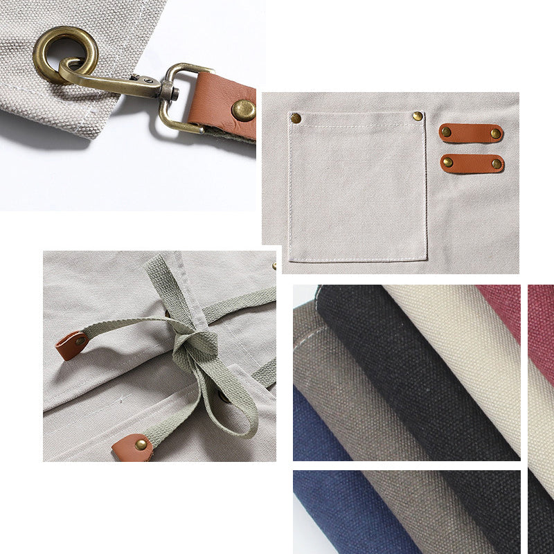 Men's Durable Stain-Resistant Canvas Work Apron