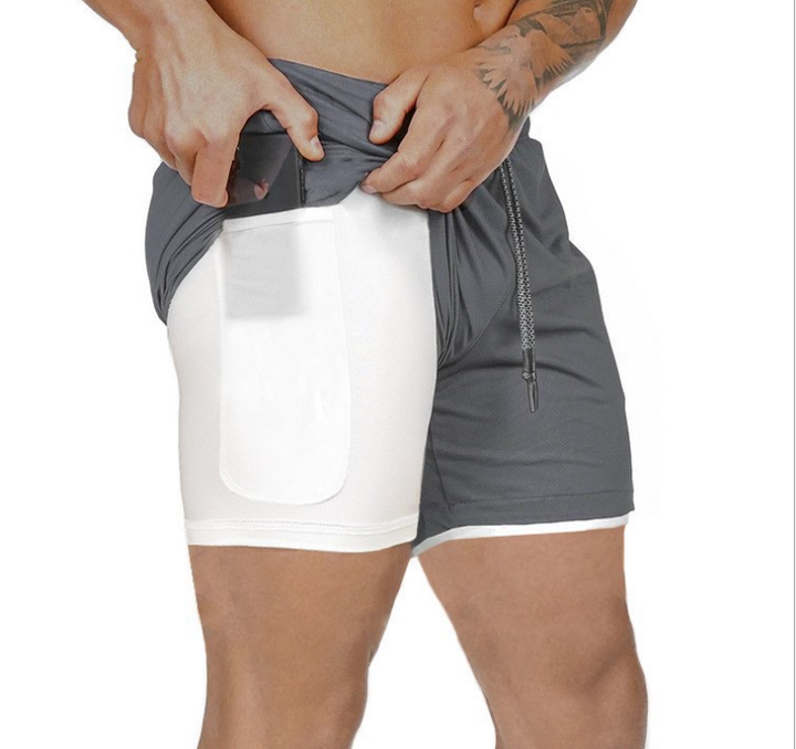 Pocket Compression Shorts With Pockets For Running-MODAUTLET