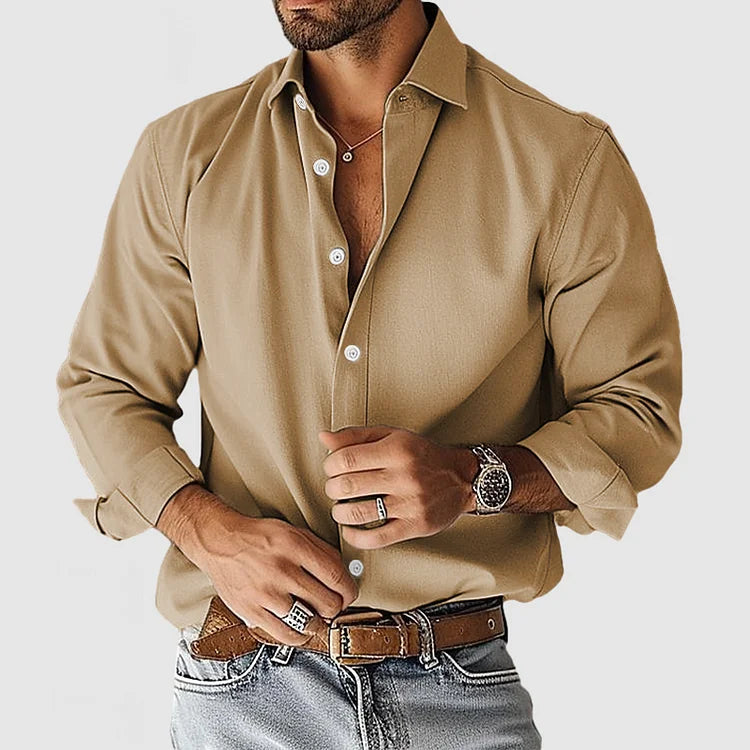Men's Smart & Stylish Shirt Khaki