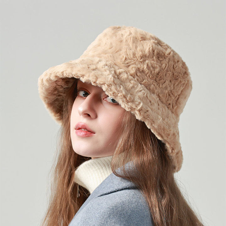 Warm Lambswool Fisherman Hat for Women - Stylish Winter Accessory