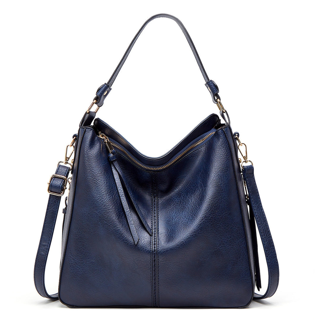 Zipper Bucket Messenger Bag-MODAUTLET