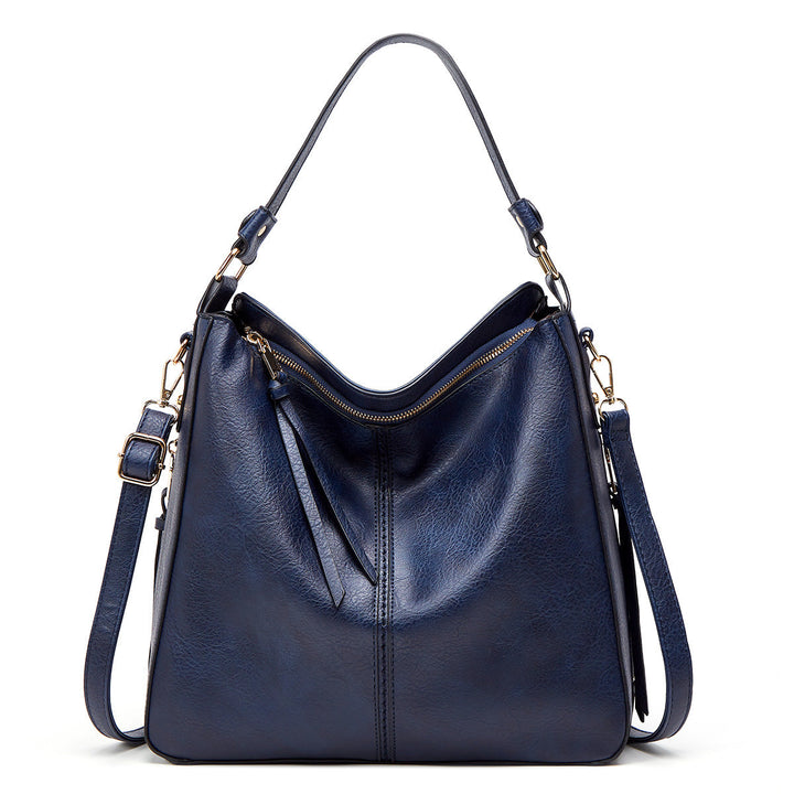 Zipper Bucket Messenger Bag-MODAUTLET