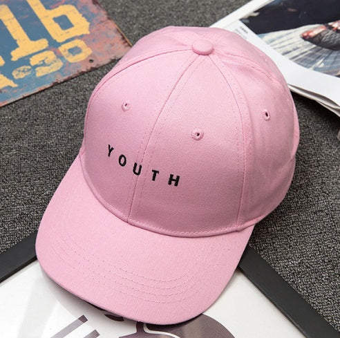 Boné de basebol unissexo com estampa sólida e letras para homens e mulheres, chapéu snapback