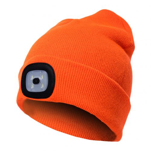 LED-Strickmütze mit Leuchtlicht – Batteriebetriebene gestrickte Beanie