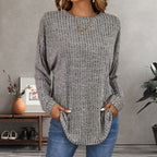 Women's Elegant Loose Fit Top Gray