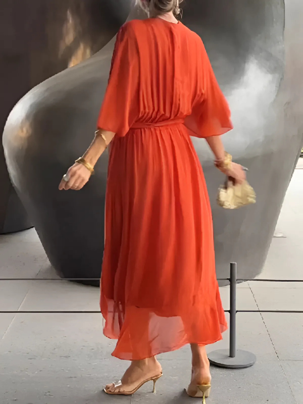 Abito Midi Avvolgente Senza Tempo da Donna