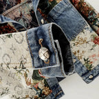 Floral Denim Jacket for Women