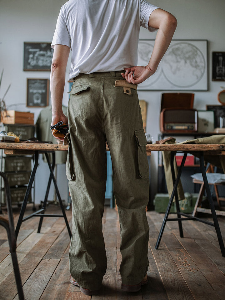 Men's French Army M-47 Herringbone Twill Trousers