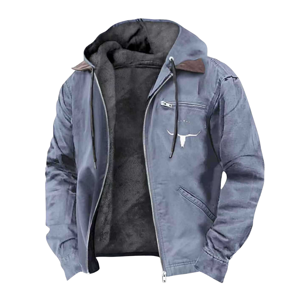 Heavy Duty Vintage Jacket - Durable Style Blue
