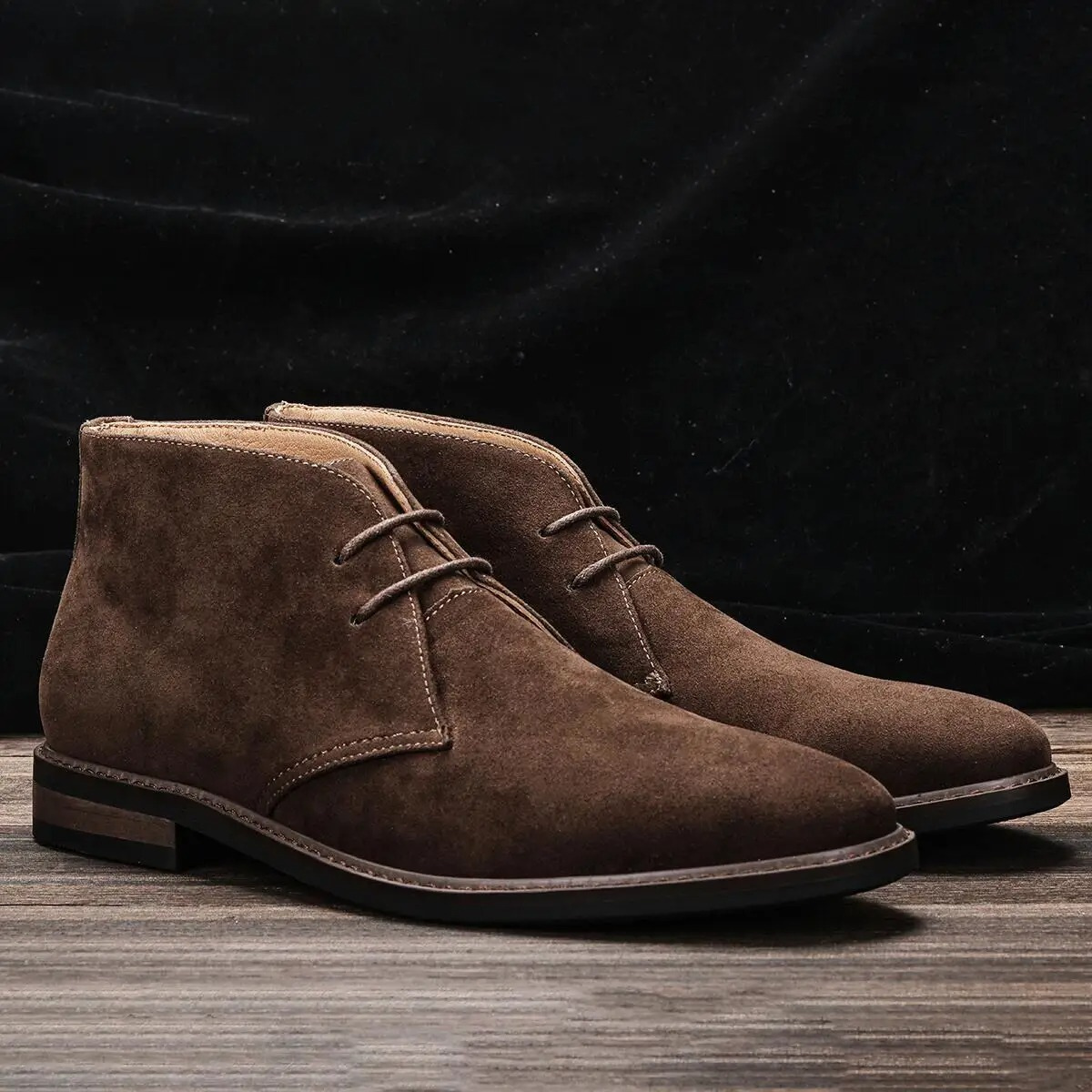 Timeless Suede Chukka Boots for Men Brown