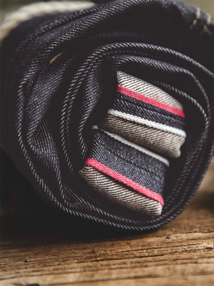 Men's Retro Style Raw Denim Jeans