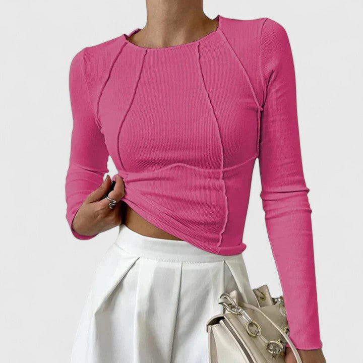Women's Chic Contour Everyday Top Pink