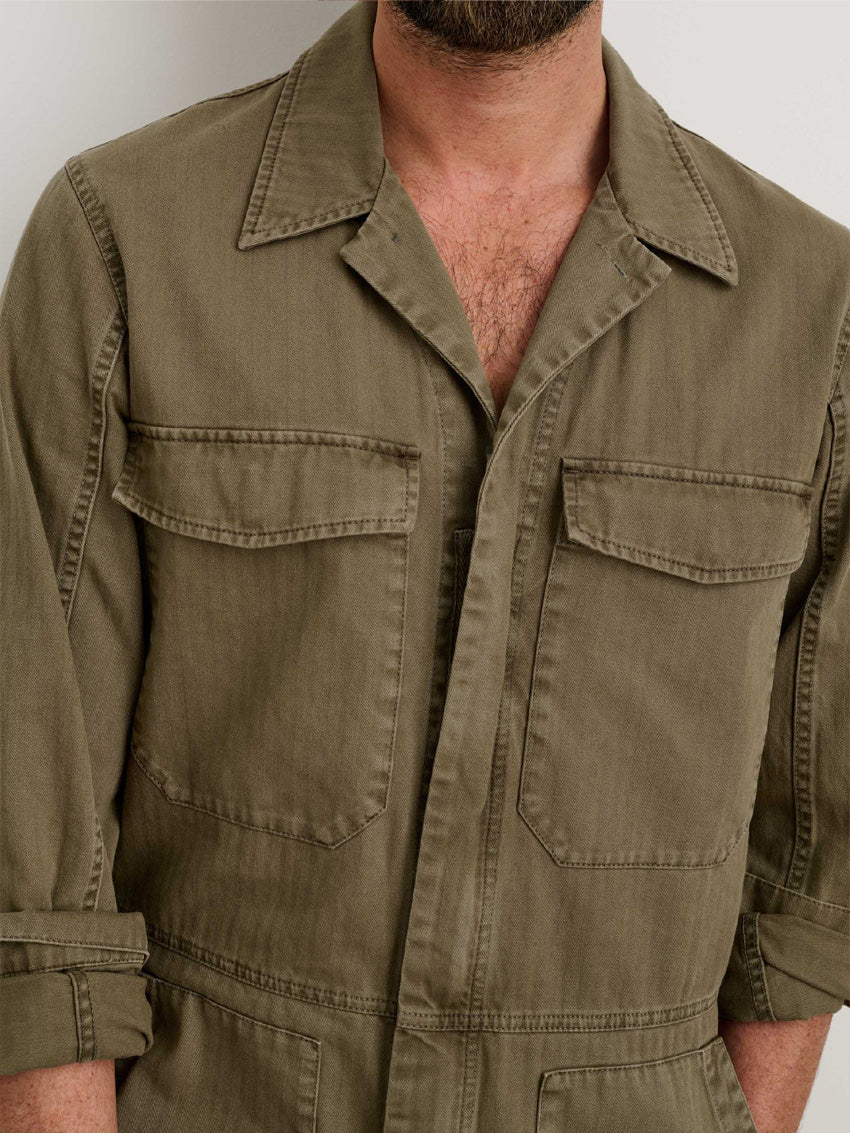 Men's Slim Fit Zip Jumpsuit for Comfortable Casual Wear