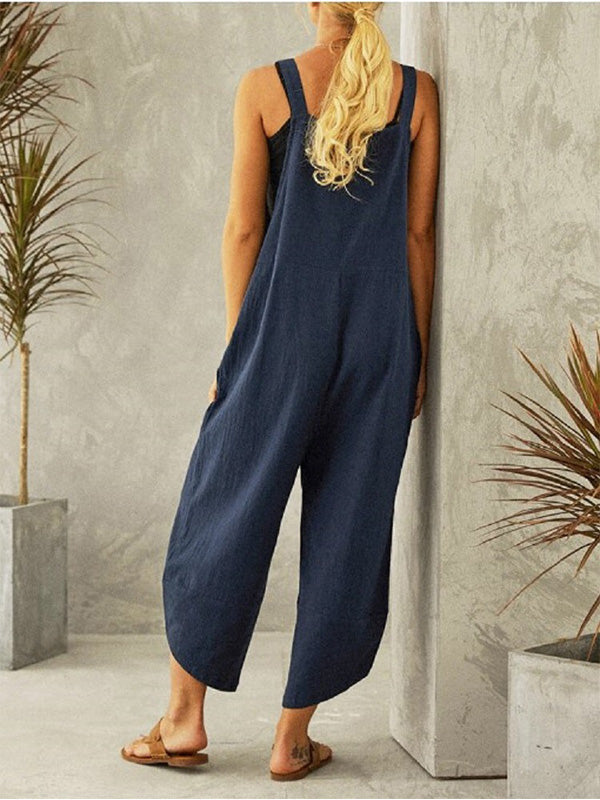 Evelyn | Lässiger Damen-Overall mit Knöpfen