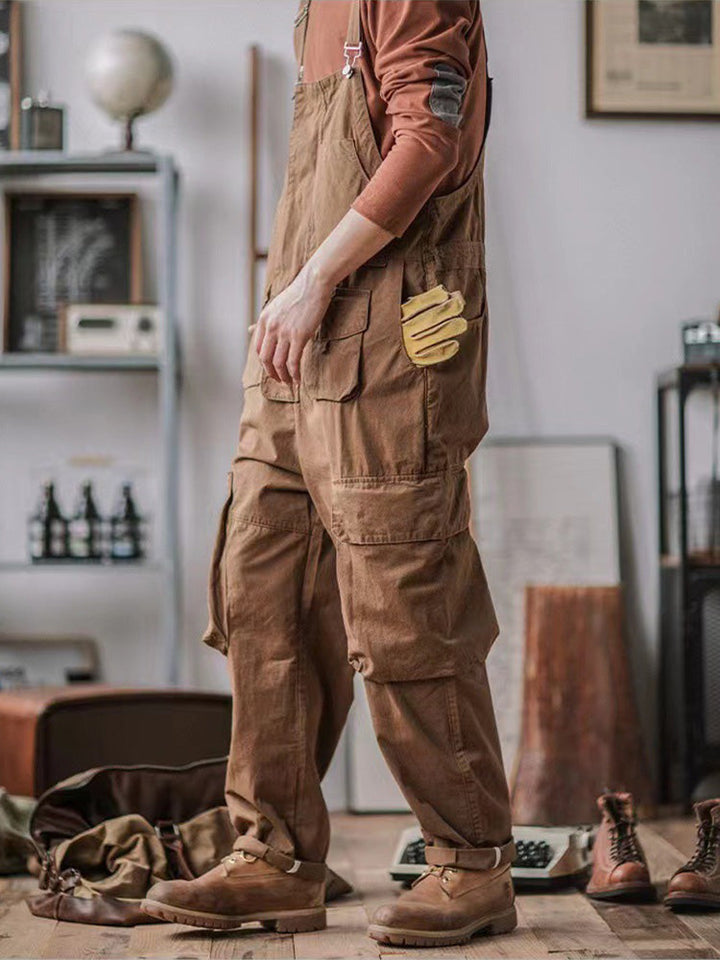 Men's Casual Denim Overalls