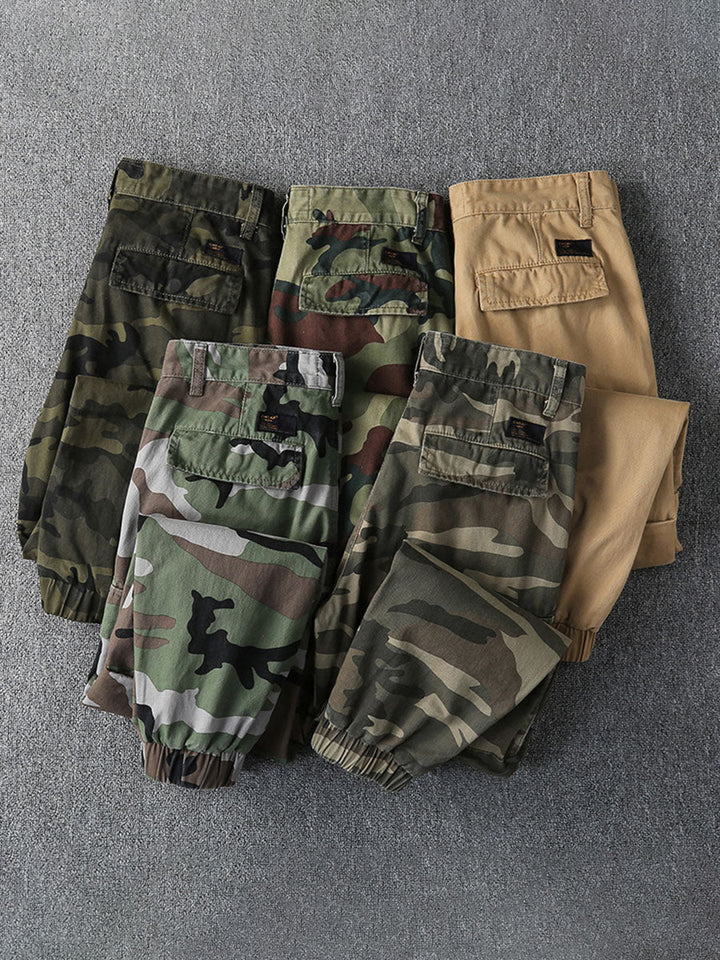 Men's Camo Cargo Jogger Pants