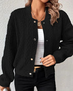 Cozy Knitted Cardigan for Ultimate Comfort Black