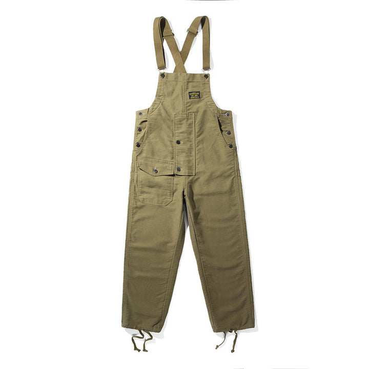 Men's Moleskin Overalls with Cinch Cord