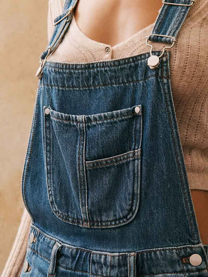 Emily | Denimkjeledress med vide ben for kvinner