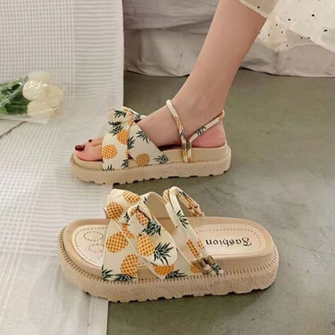 Women's Stylish Sandals - Chic and Comfortable Footwear Pineapple