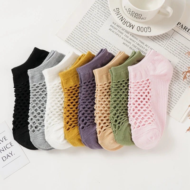 Breathable Mesh Ankle Sock Set-MODAUTLET