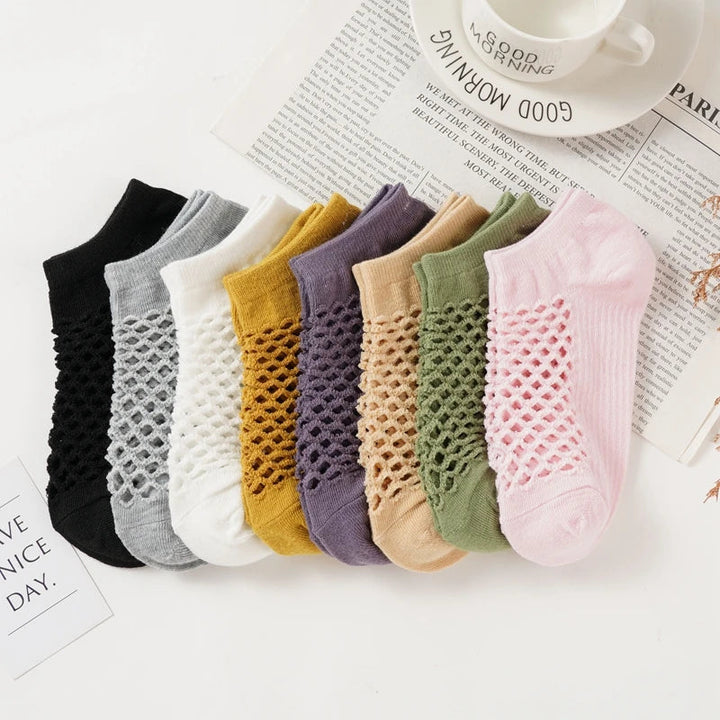 Breathable Mesh Ankle Sock Set-MODAUTLET