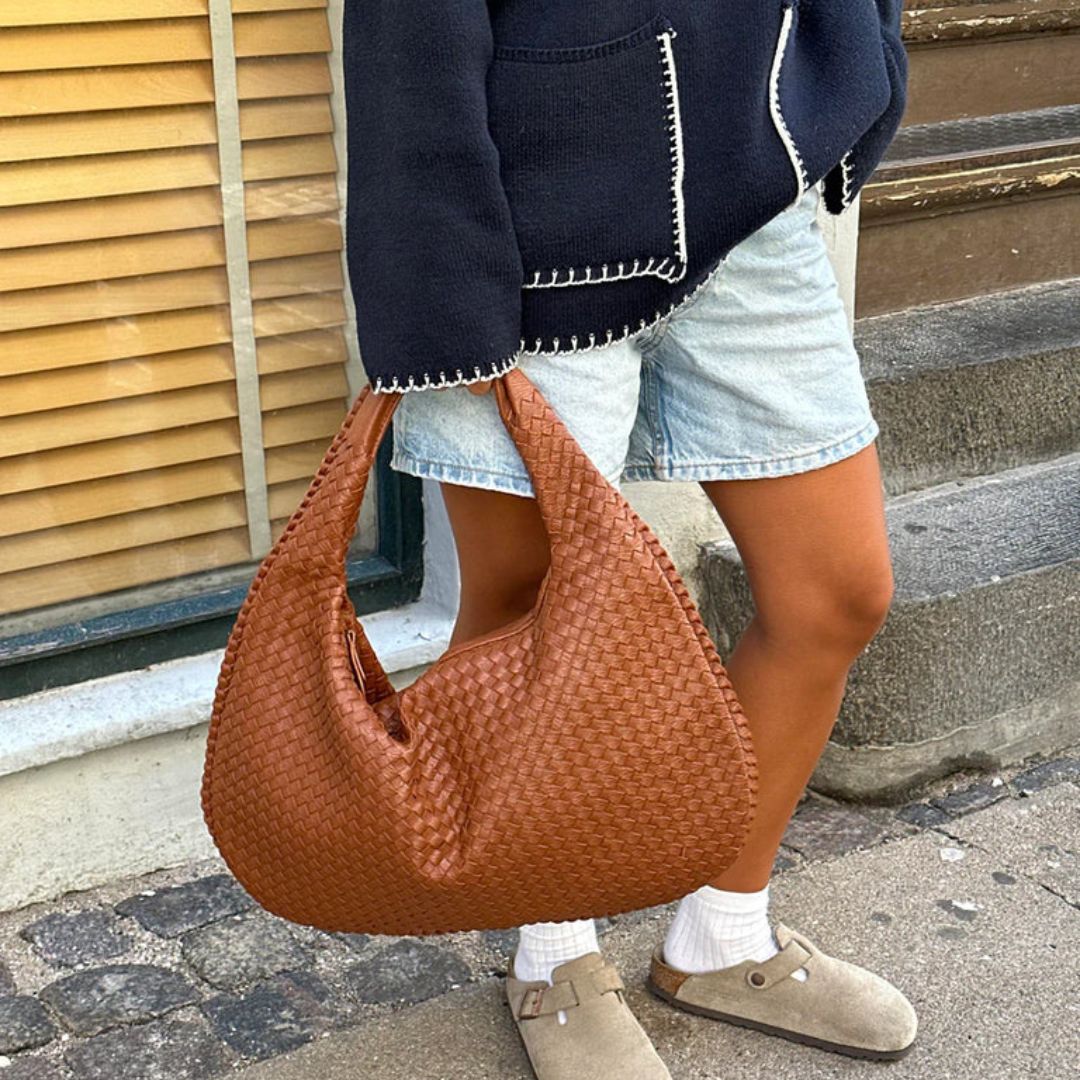 Chic Vegan Leather Hobo Bag-MODAUTLET