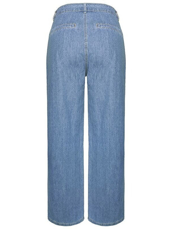 Women's Vintage Loose Fit High Waist Denim Jeans