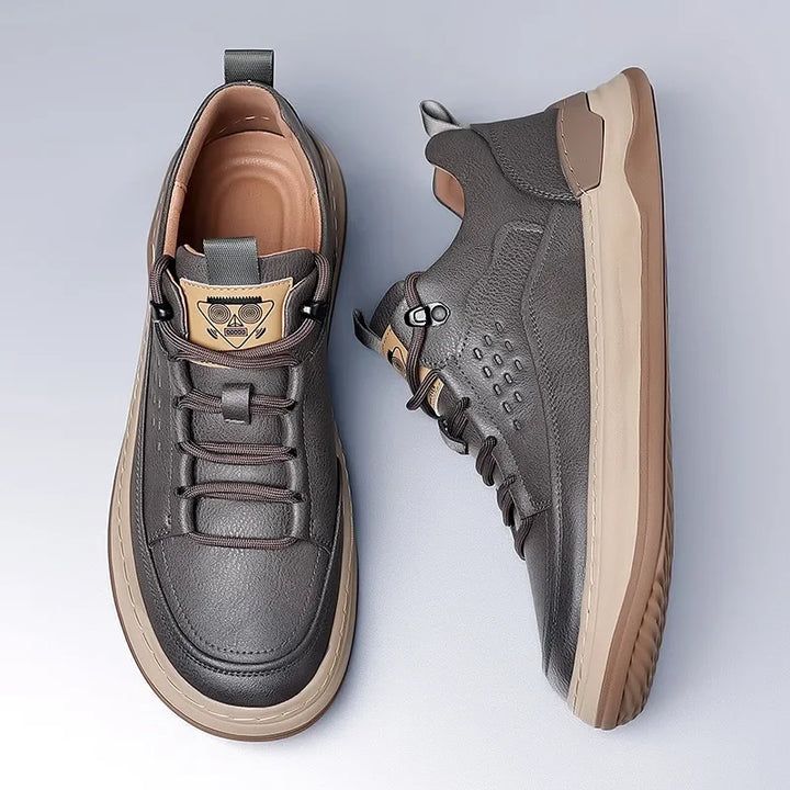 Men's Orthopedic Vegan Leather Sneakers-MODAUTLET