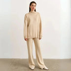 Cozy Knit Loungewear Set for Ultimate Comfort Apricot