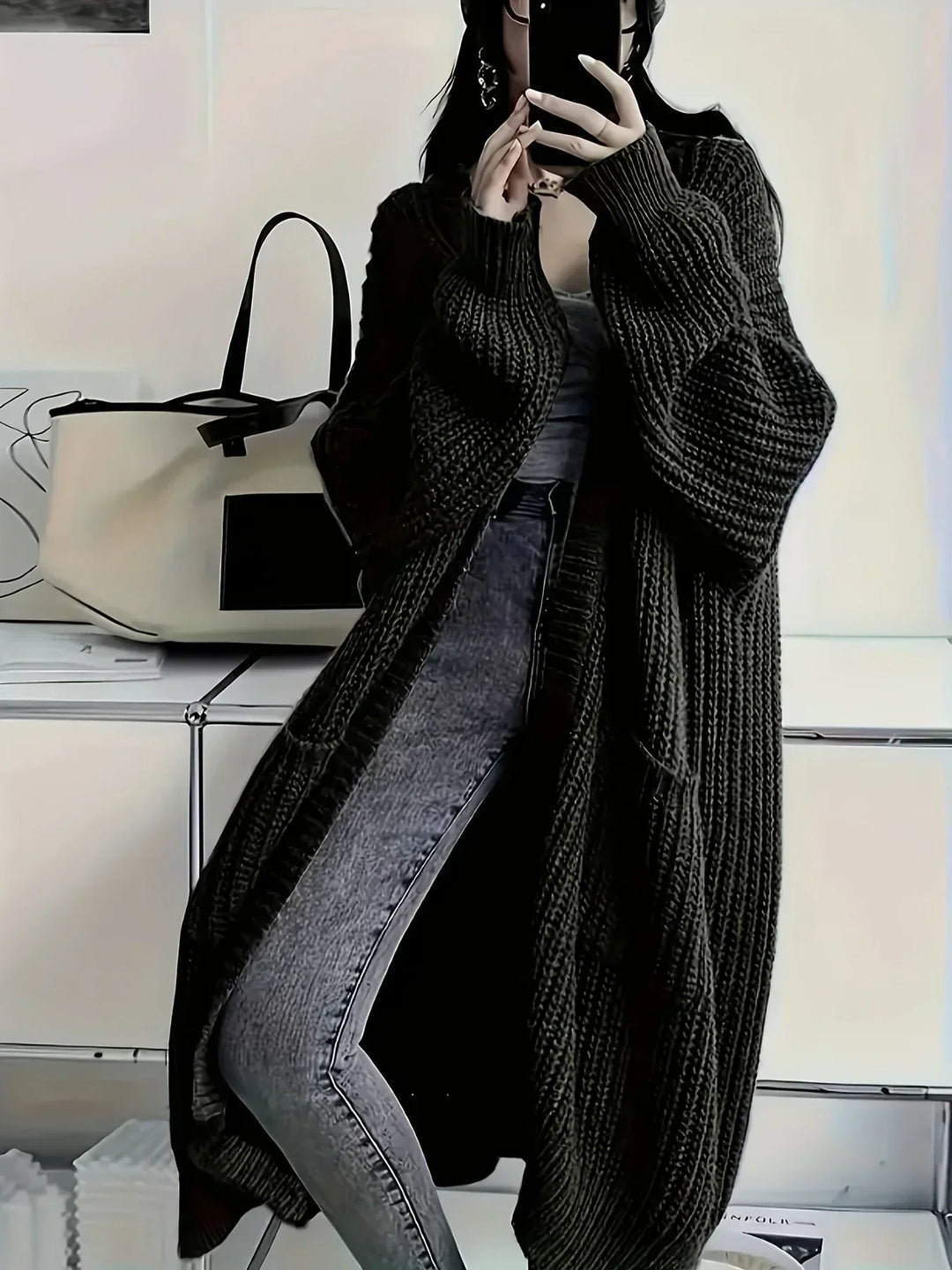 Alice | Hyggelig lang cardigan til kvinder for komfort og stil