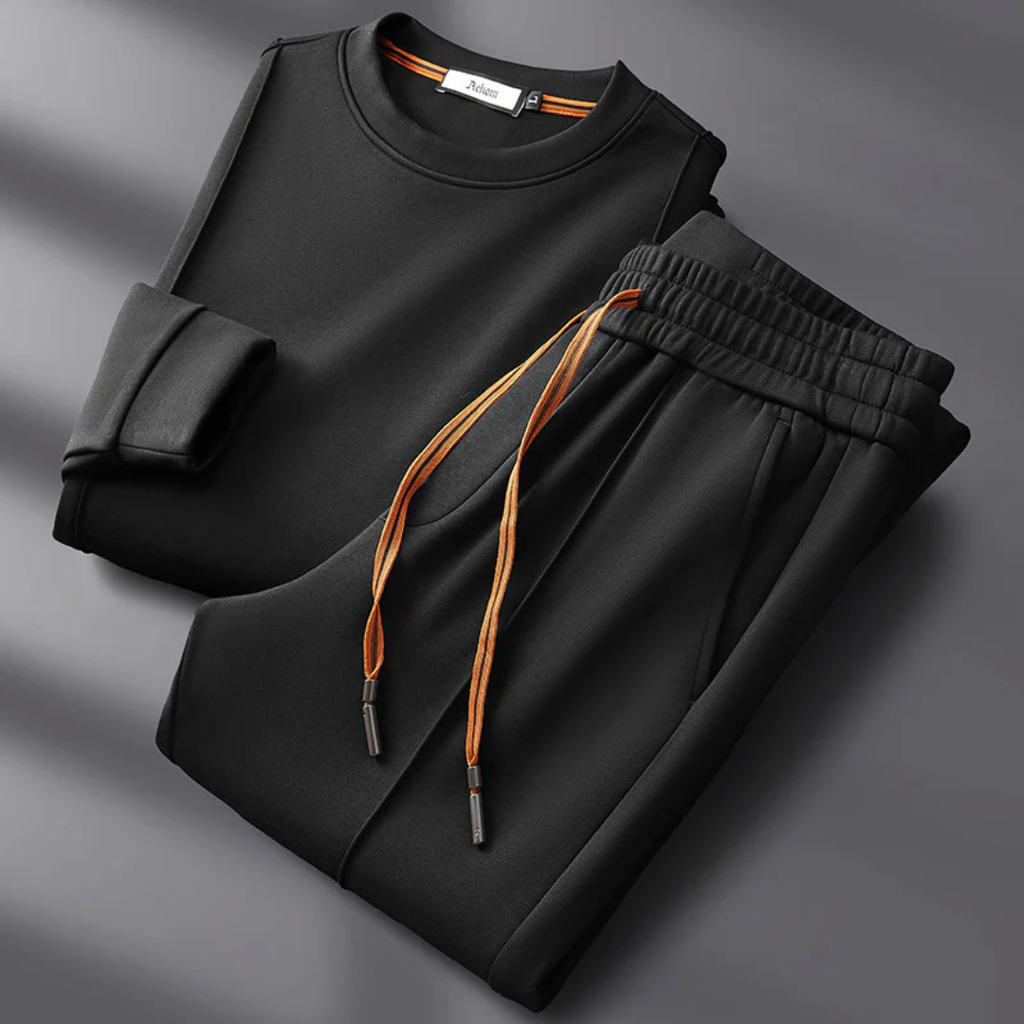 Stylish Cotton Tracksuit Set for Ultimate Comfort Black