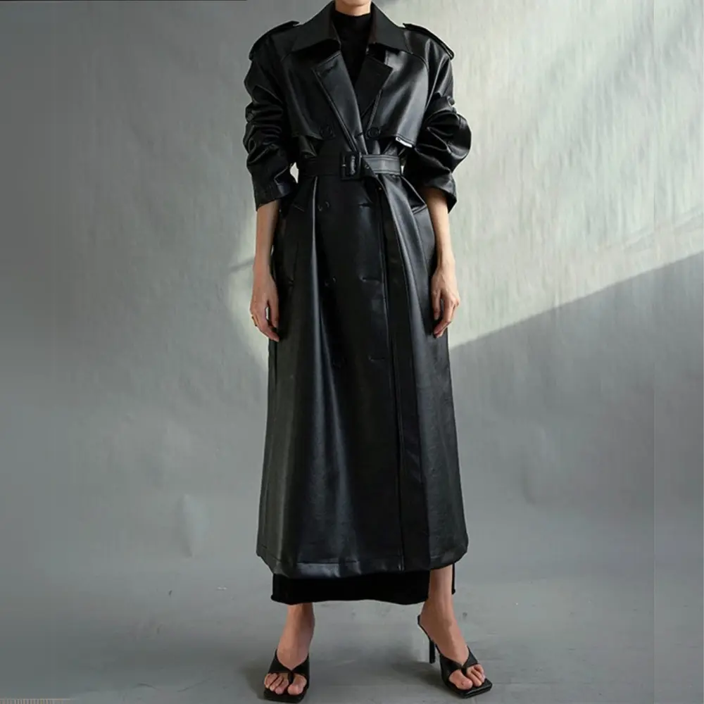 Classic Noir Trench Coat