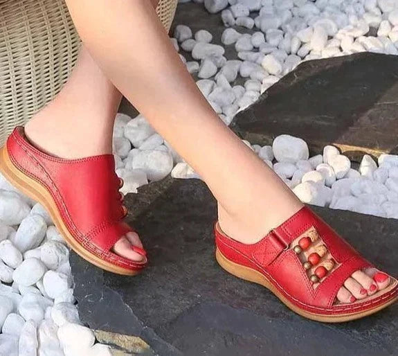 Women's Summer Orthopedic Sandals Red