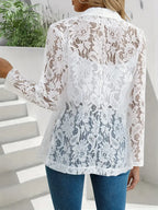 Elegant Floral Lace Jacket for Women