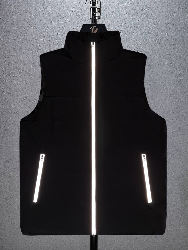 Chaleco acolchado con cremallera para hombre