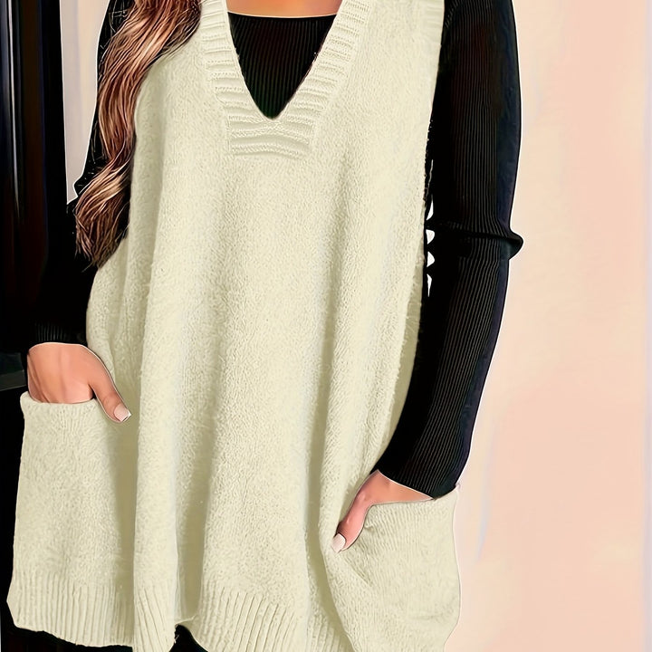 Lang damesvest met relaxte pasvorm