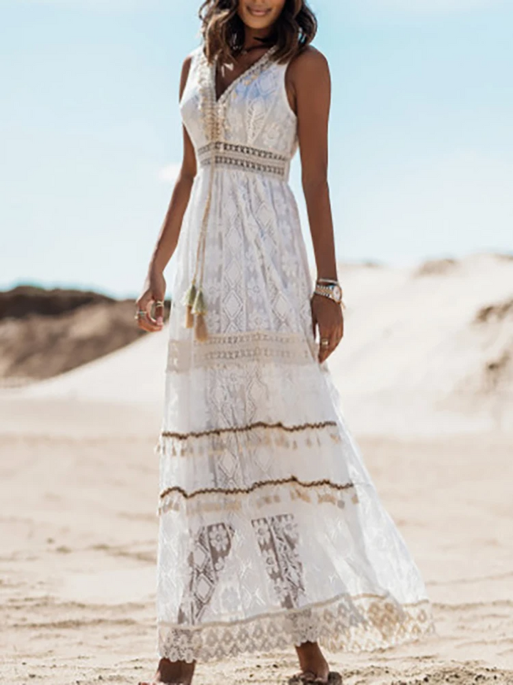 Hailey | Vestido maxi bohemio de verano para mujer